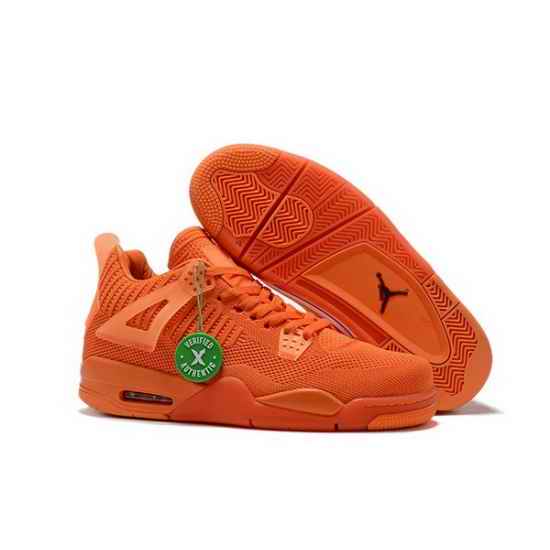 Air Jordan 4 Retro Weaving Orange Men Shoes